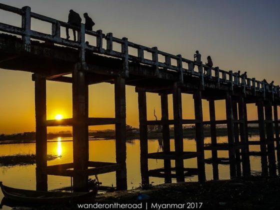 Hoàng hôn bên cầu U Bein - Mandalay